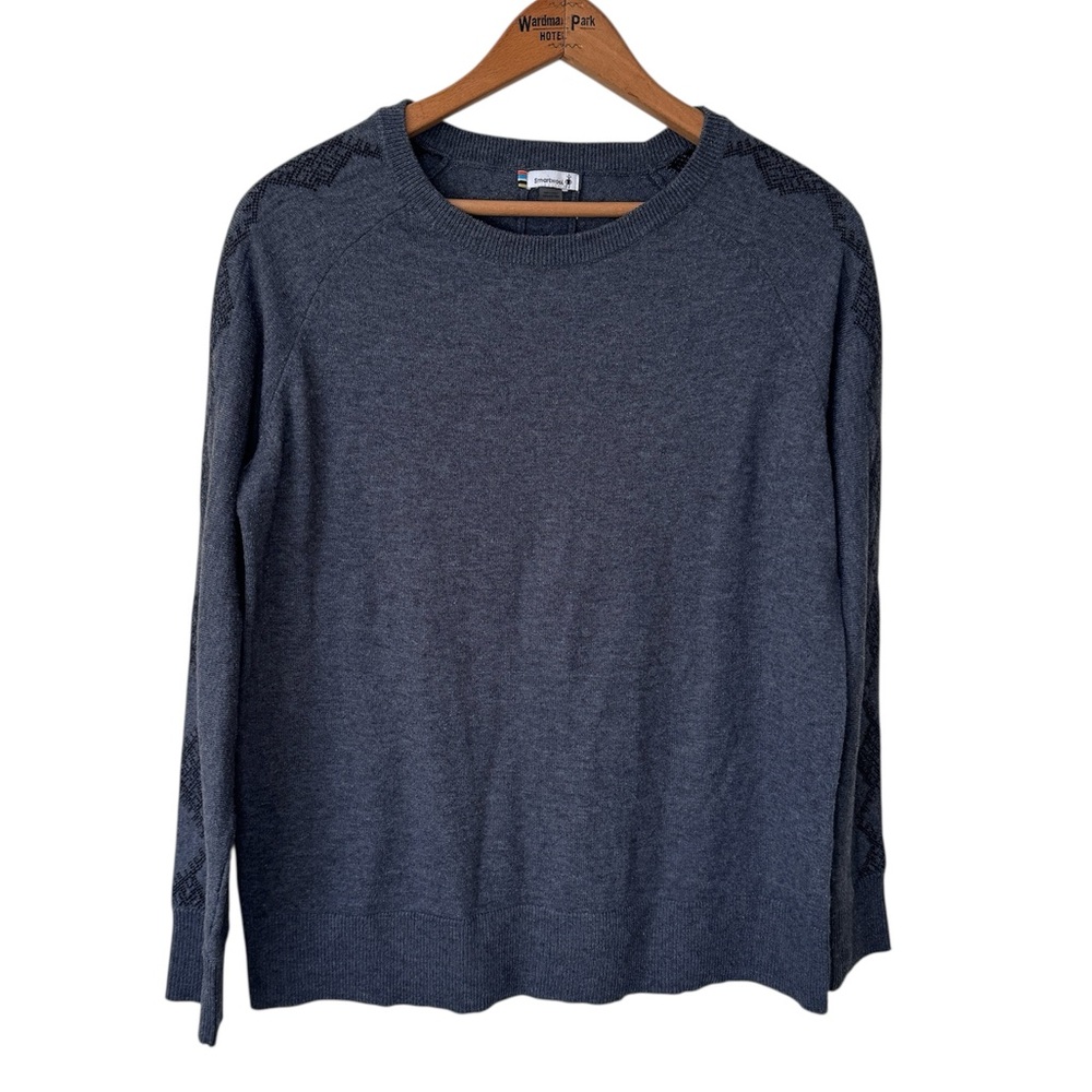 Smartwool Shadow Pine Needlepoint Crew Sweater Wo… - image 1